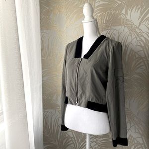 BCBGeneration Bomber Jacket Olive Green Color Size S